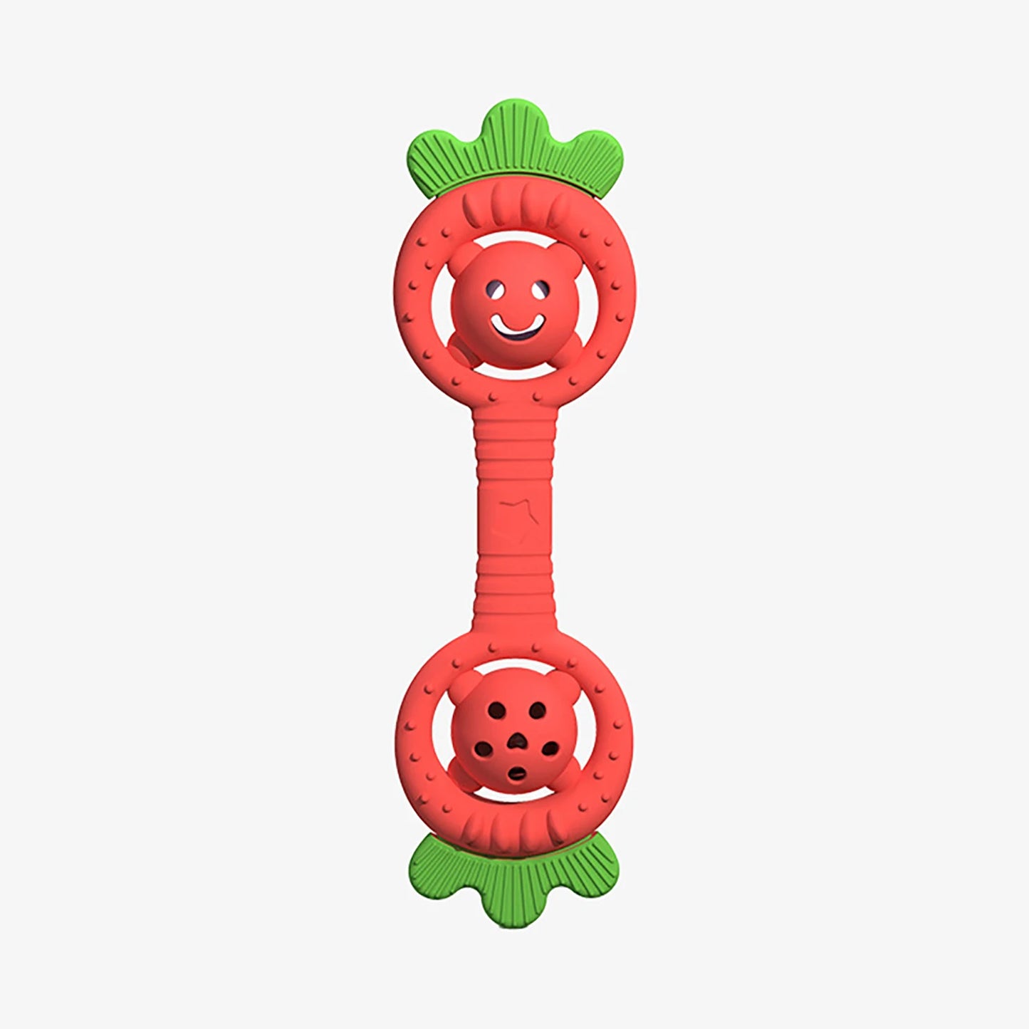 Silicone Baby Teether & Rattle Toy