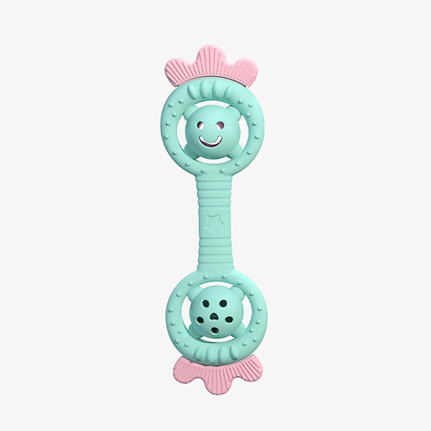 Silicone Baby Teether & Rattle Toy