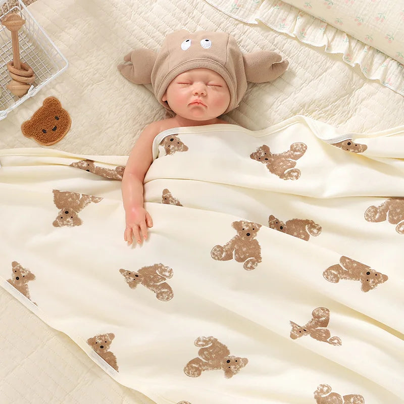 Newborn Bear Print Blanket