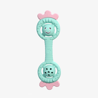 Silicone Baby Teether & Rattle Toy