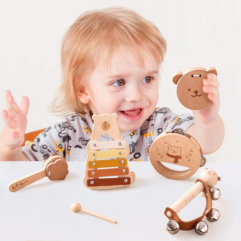 Wooden Montessori Musical Instruments Set