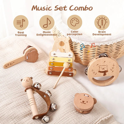 Wooden Montessori Musical Instruments Set